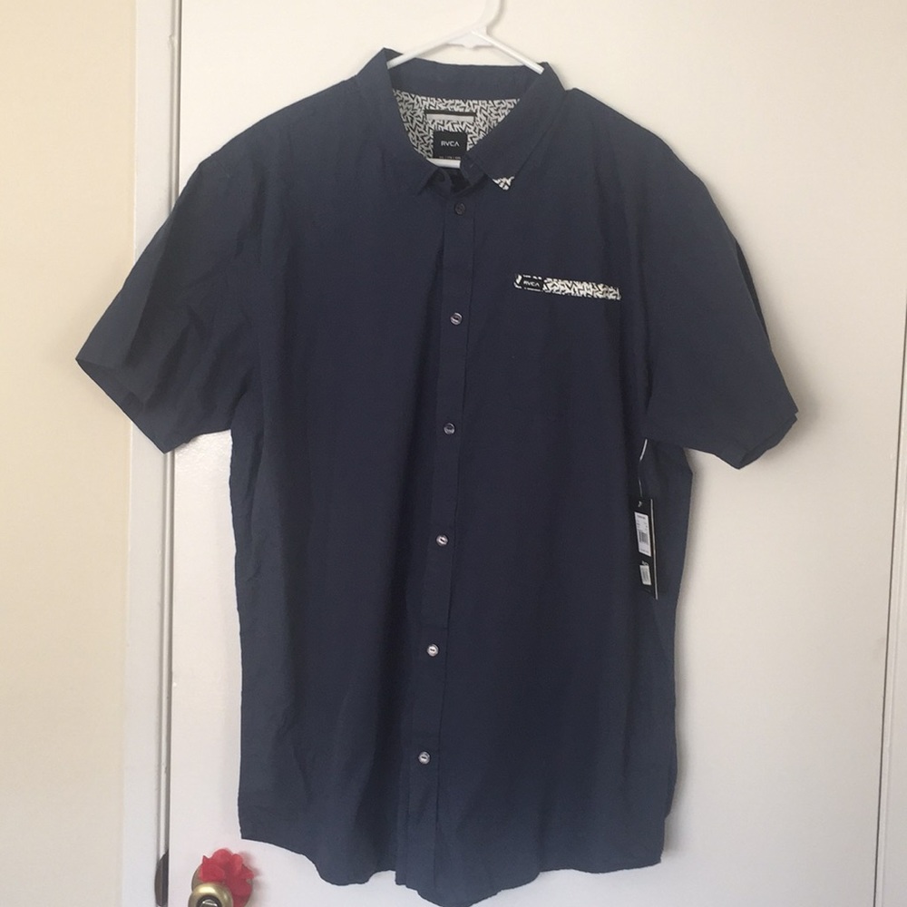 Blue Rvca button down